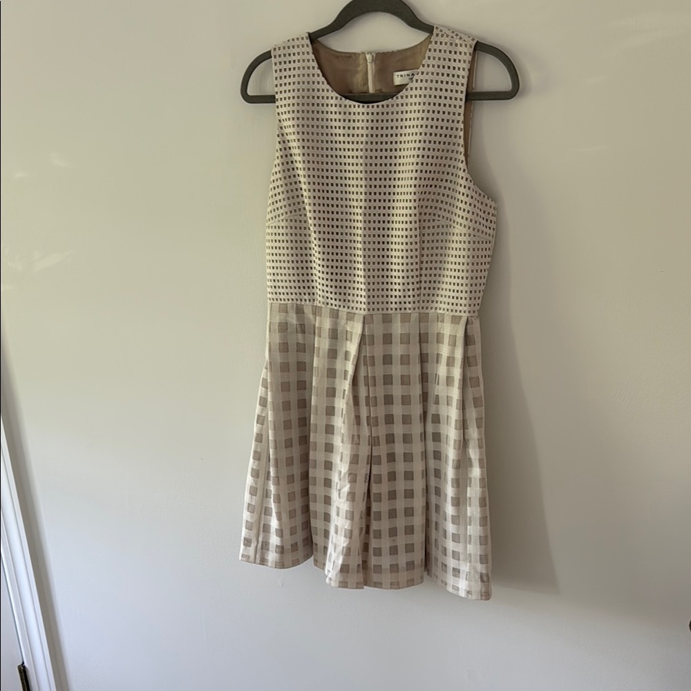 Sleeveless Checkered Dress